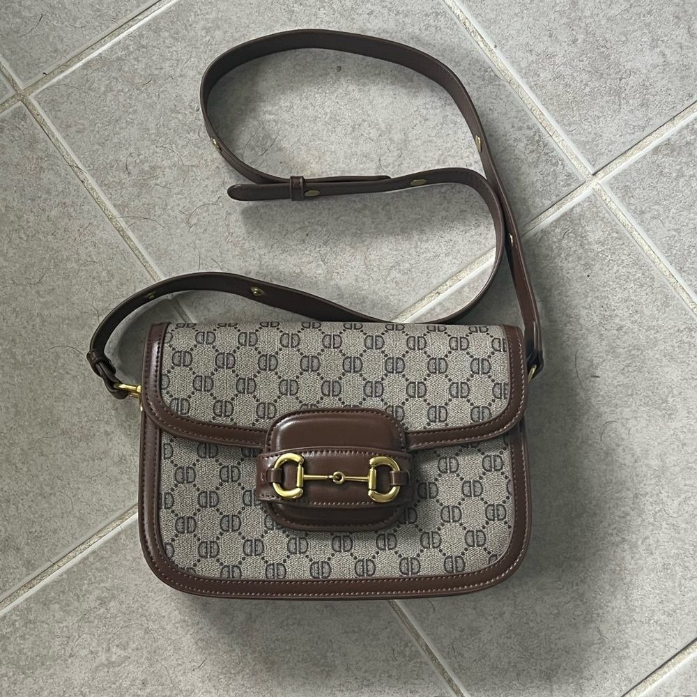 Brown/Gold Crossbody